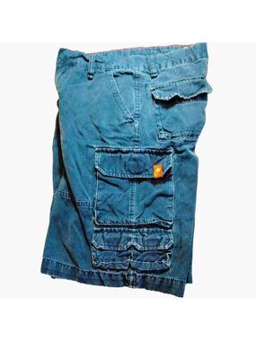 Cargo Supply Shorts Denim Blue Jean Boys size 10 Faded Distressed